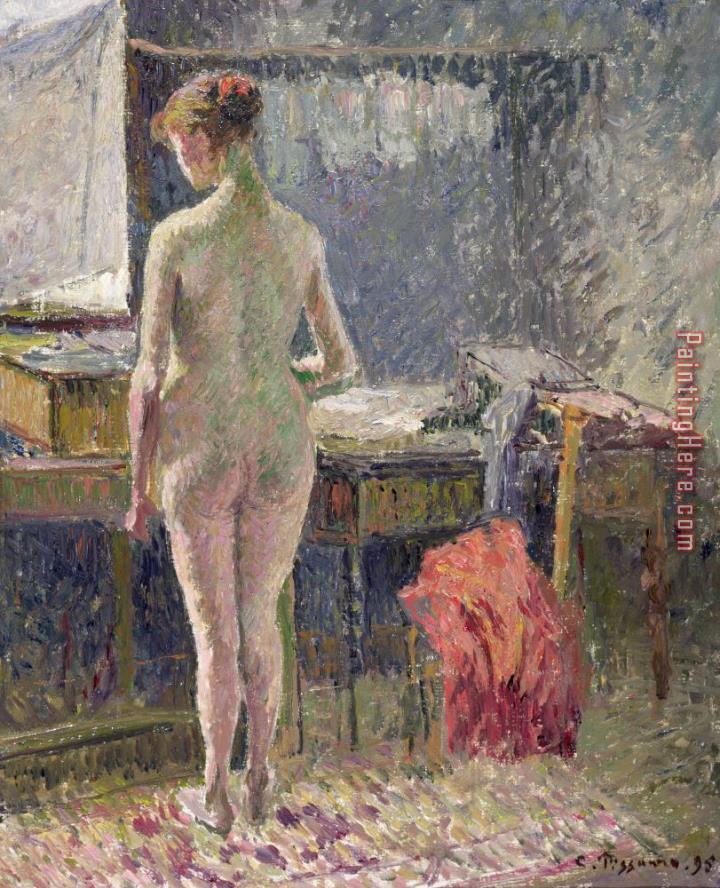 Camille Pissarro Female Nude Seen From The Back